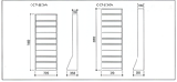 CCT/CMTラック/スタンド式/片面・両面型 片面図